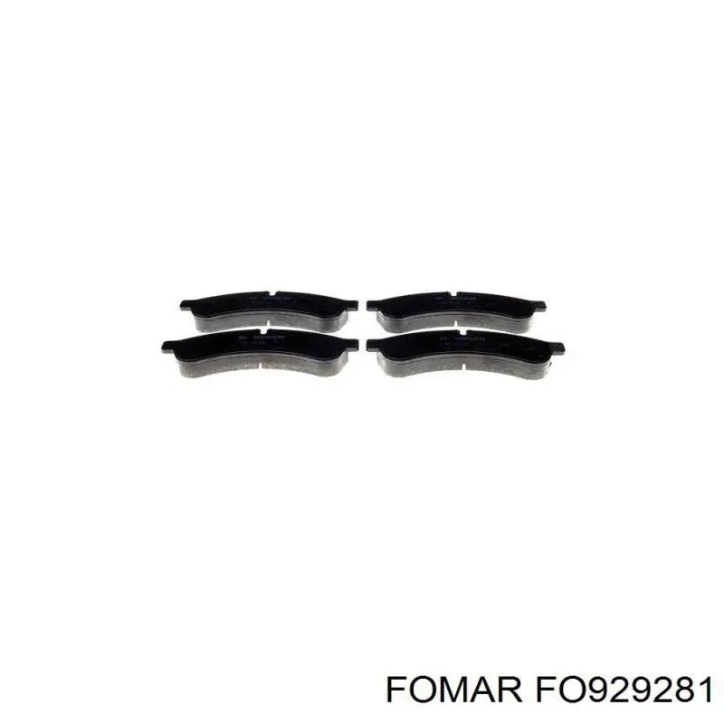 Купить FO929281 Fomar Roulunds Колодки тормозные задние, дисковые