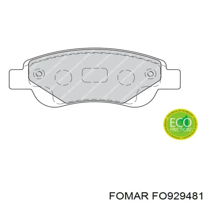 Колодки Fomar Roulunds FO929481 цена, от 15.61 USD