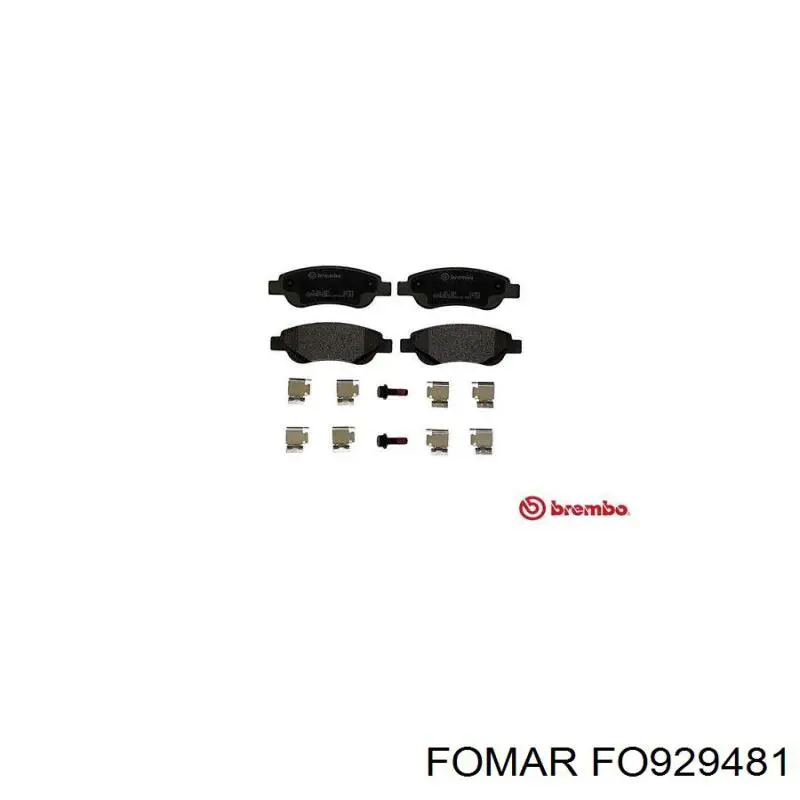 Передние тормозные колодки FO929481 Fomar Roulunds