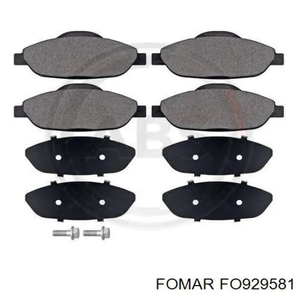 FO929581 Fomar Roulunds Колодки передние