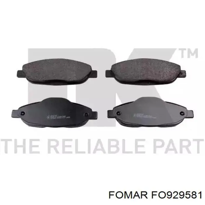 Колодки Fomar Roulunds FO929581 цена, от 25.57 USD