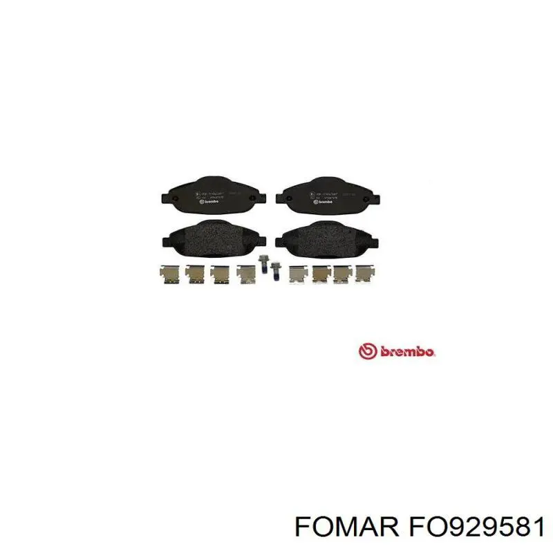 Колодки Fomar Roulunds FO929581 цена, от 25.57 USD