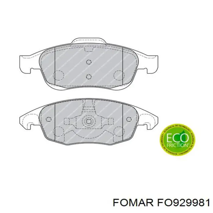 Колодки Fomar Roulunds FO929981 цена, от 19.80 USD