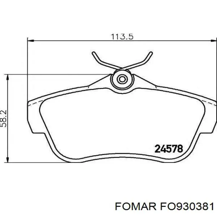 Колодки дисковые  Fomar Roulunds FO930381 цена, от 23.48 USD