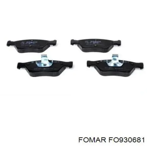 Передние тормозные колодки FO930681 Fomar Roulunds