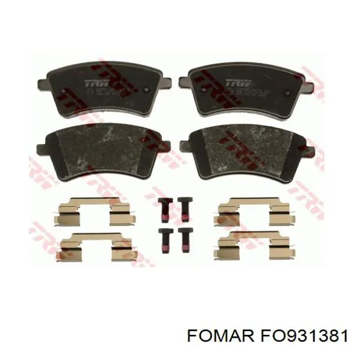Передние тормозные колодки FO931381 Fomar Roulunds