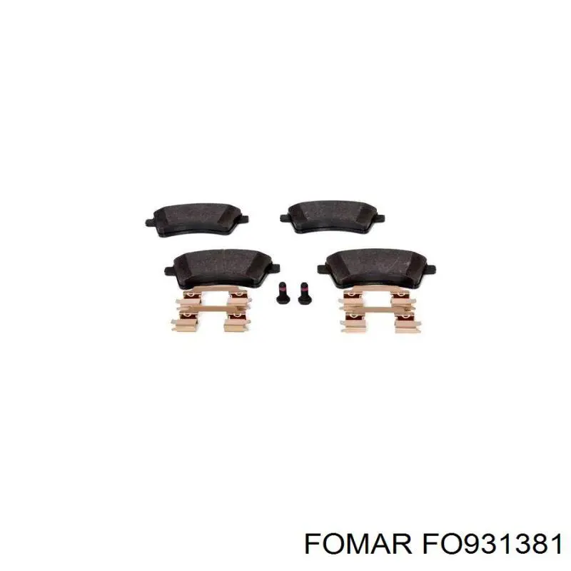 FO931381 Fomar Roulunds Колодки передние