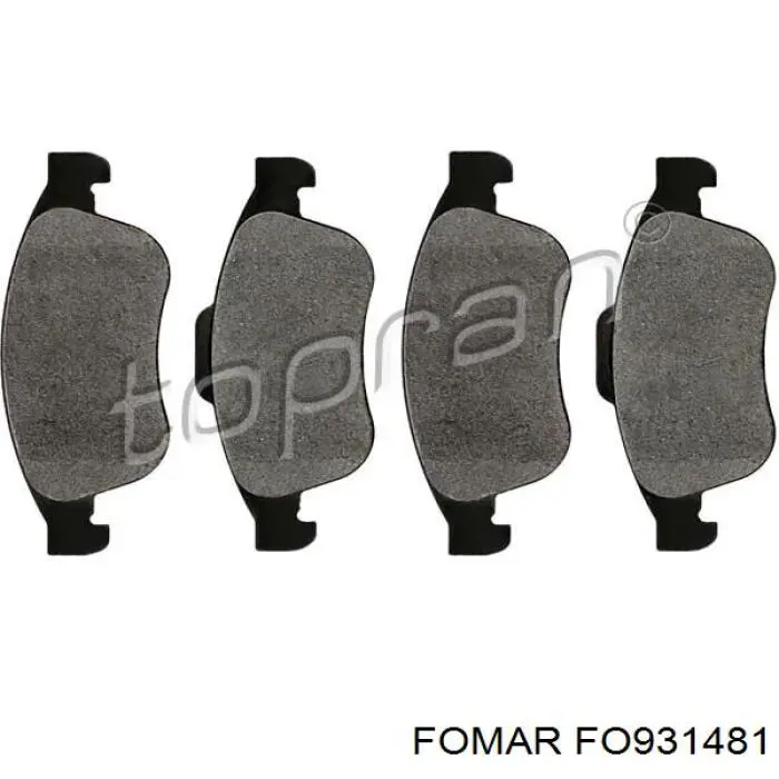 Колодки Fomar Roulunds FO931481 цена, от 26.08 USD