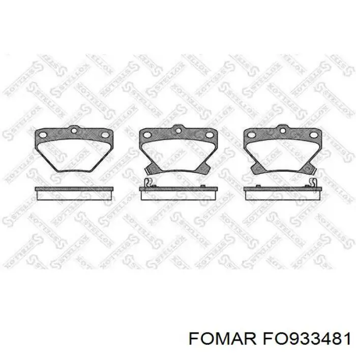 Колодки дисковые  Fomar Roulunds FO933481 цена, от 16.54 USD