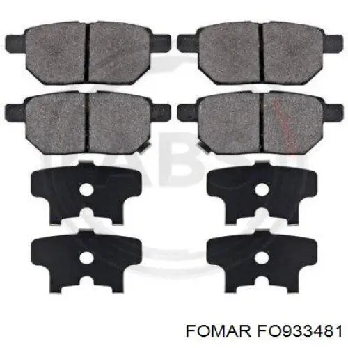 Купить FO933481 Fomar Roulunds Колодки тормозные задние, дисковые