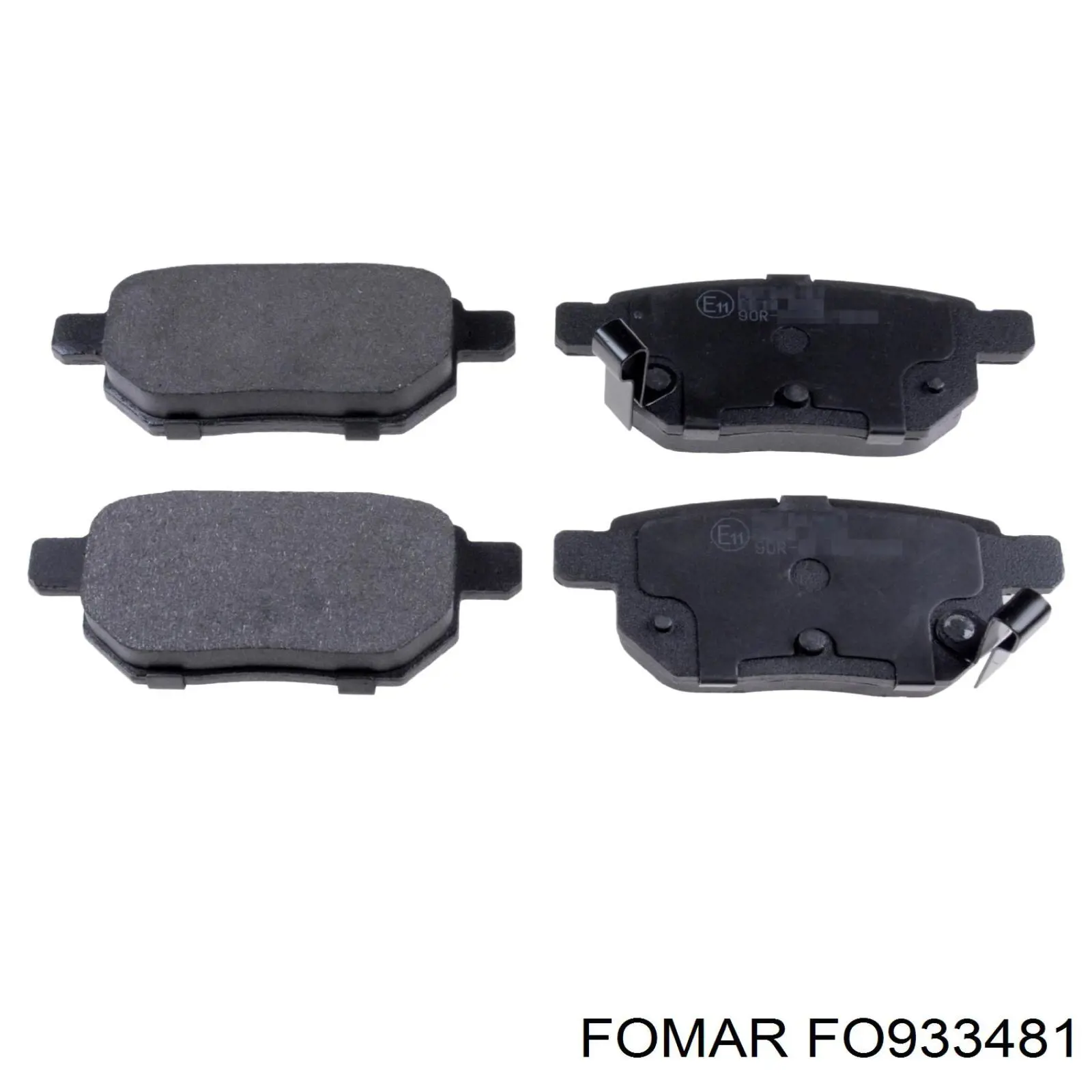Купить FO933481 Fomar Roulunds Колодки тормозные задние, дисковые