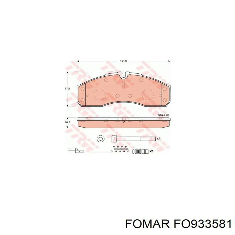 Передние тормозные колодки 41060MB625 Nissan/Infiniti