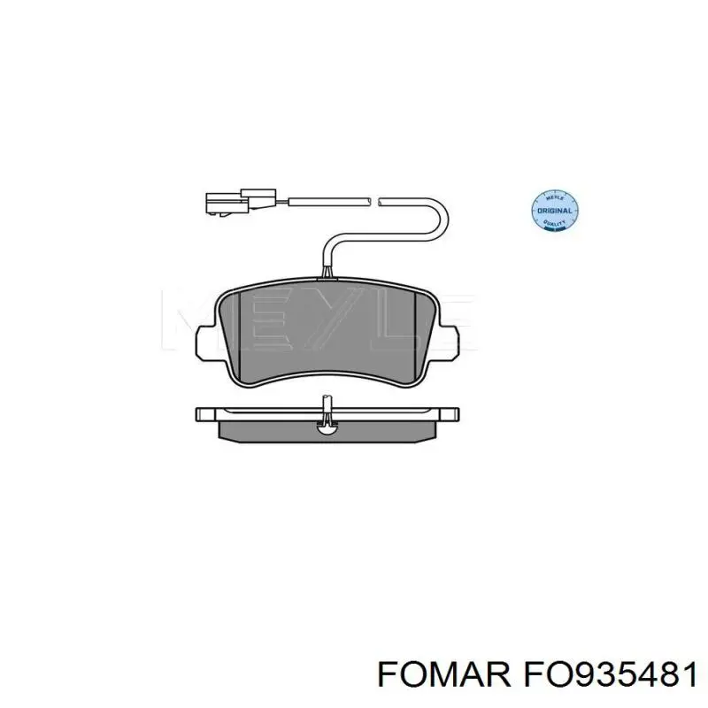Колодки дисковые  Fomar Roulunds FO935481 цена, от 25.71 USD