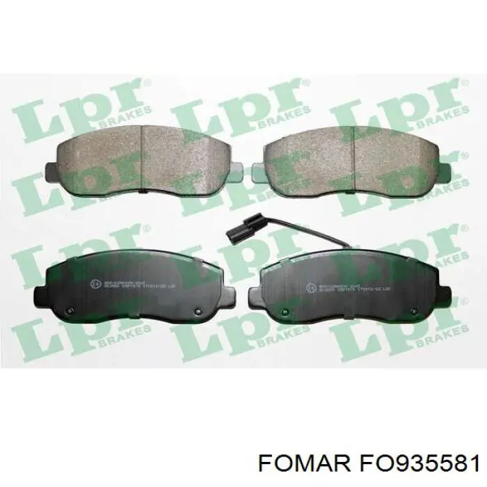 FO 935581 Fomar Roulunds sapatas do freio dianteiras de disco