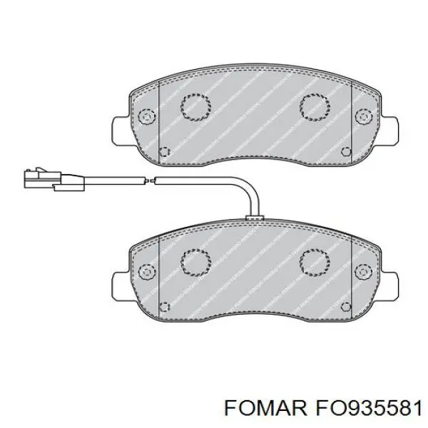 Колодки Fomar Roulunds FO935581 цена, от 30.91 USD