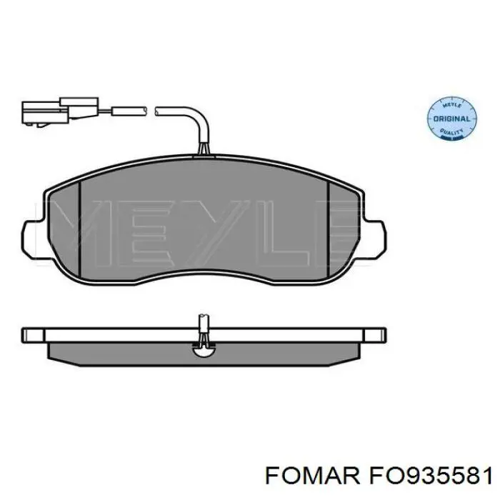 Купить FO935581 Fomar Roulunds Колодки тормозные