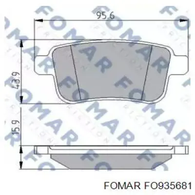 Колодки дисковые  Fomar Roulunds FO935681 цена, от 16.56 USD