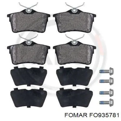 Задние дисковые колодки Fomar Roulunds FO935781