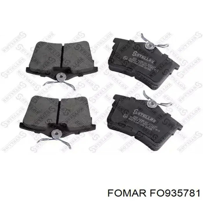 Купить FO935781 Fomar Roulunds Колодки тормозные задние, дисковые
