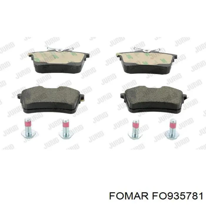 Задние тормозные колодки FO935781 Fomar Roulunds