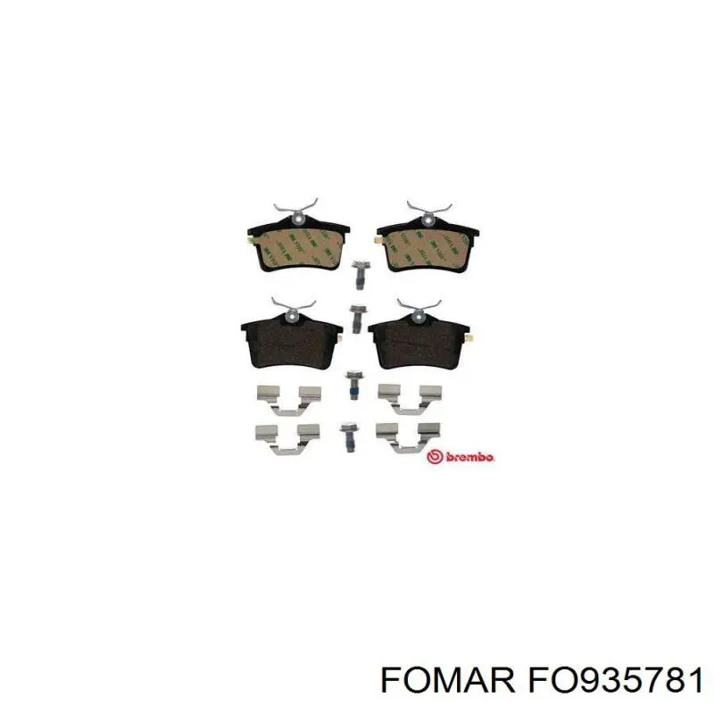 Колодки дисковые  Fomar Roulunds FO935781 цена, от 16.95 USD