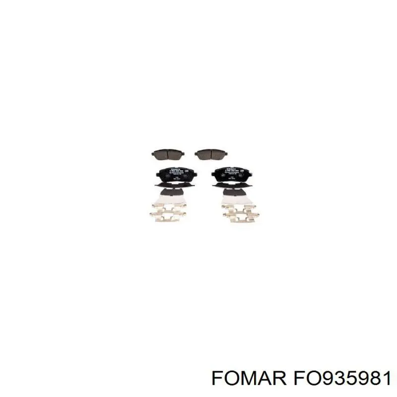 FO935981 Fomar Roulunds Колодки передние