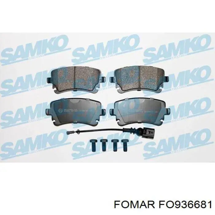 7HO698451 VAG Колодки тормозные дисковые комплект