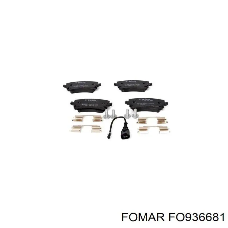 Колодки дисковые  Fomar Roulunds FO936681 цена, от 22.18 USD