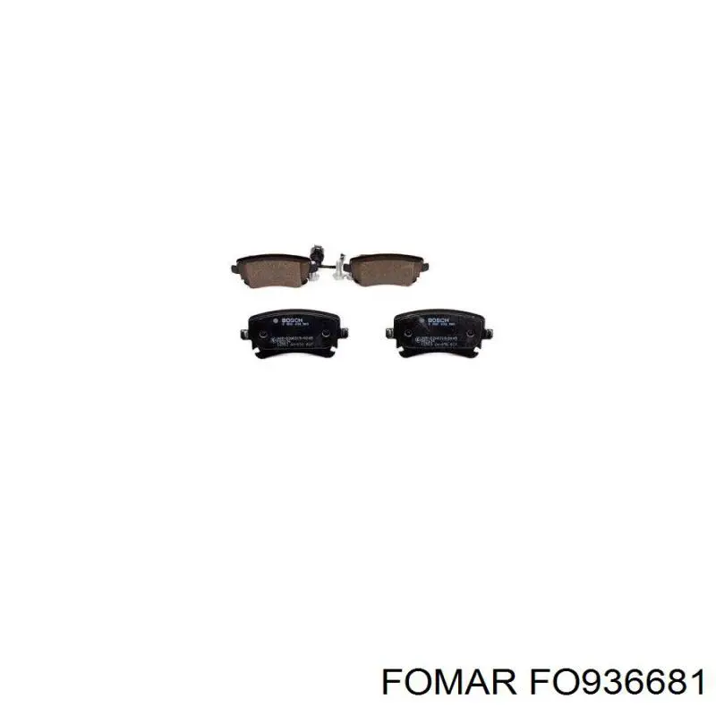 Купить FO936681 Fomar Roulunds Колодки тормозные задние, дисковые