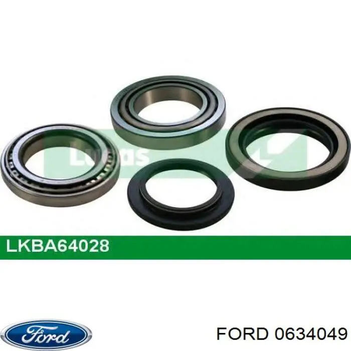 Задний подшипник Ford 0634049