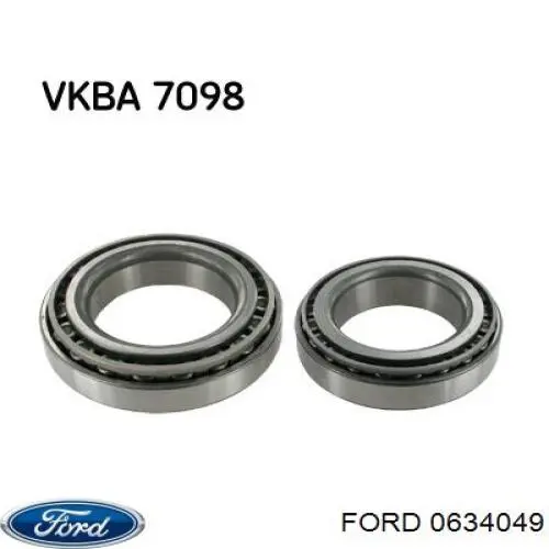Подшипник задней ступицы 0634049 Ford