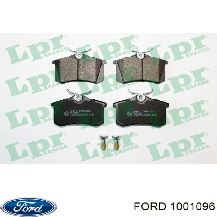 1001096 Ford колодки тормозные задние дисковые