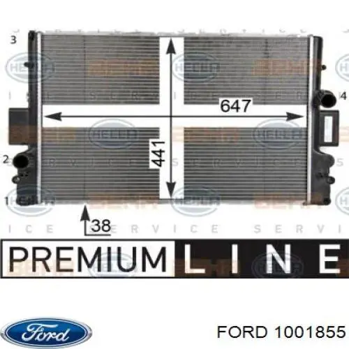 1001855 Ford радиатор
