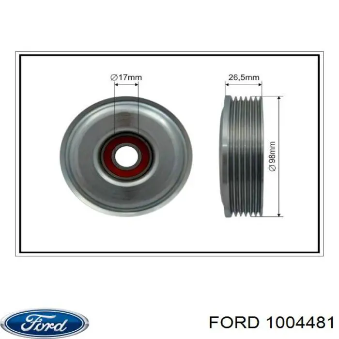 Роликовий модуль натяжителя ремня Ford 1004481 цена, от 52.37 USD