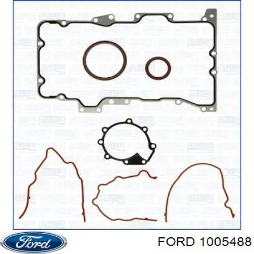 1005488 Ford комплект прокладок двигателя нижний