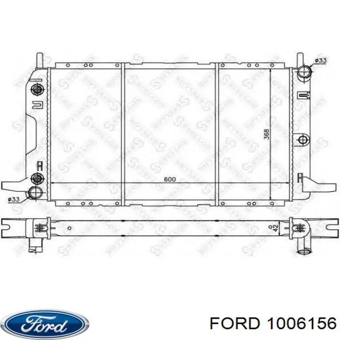 Радиатор охлаждения двигателя Ford 1006156 цена, от 79.66 USD