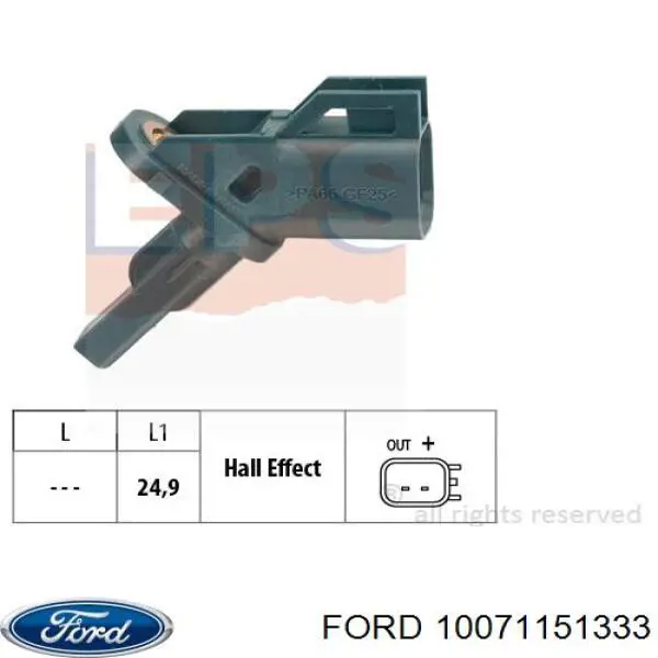 10071151333 Ford Датчик АБС