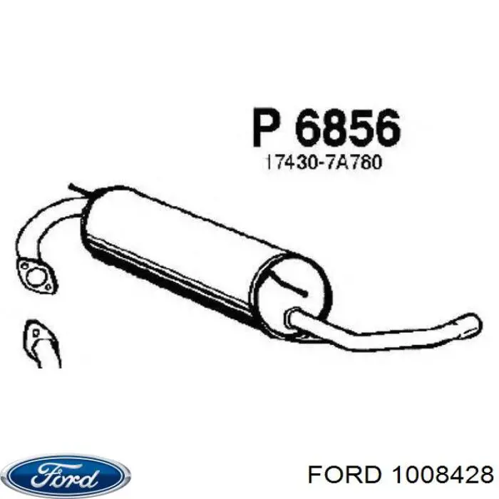 1008428 Ford полуось (привод передняя левая)