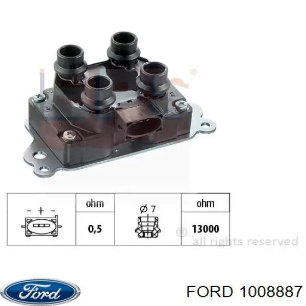 Катушка зажигания 1008887 Ford