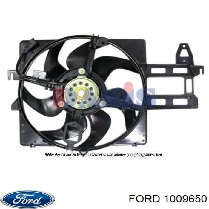 1009650 Ford электровентилятор охлаждения в сборе (мотор+крыльчатка)