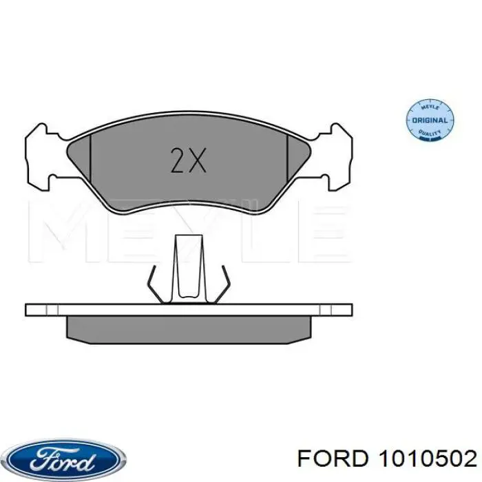 Передние тормозные колодки 1010502 Ford