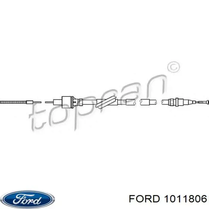 Тросик сцепления Ford 1011806