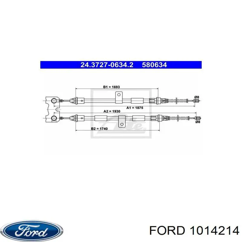 Задний трос ручника Ford 1014214 цена, от 26.11 USD