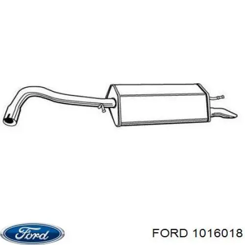 1016018 Ford Выхлопная труба