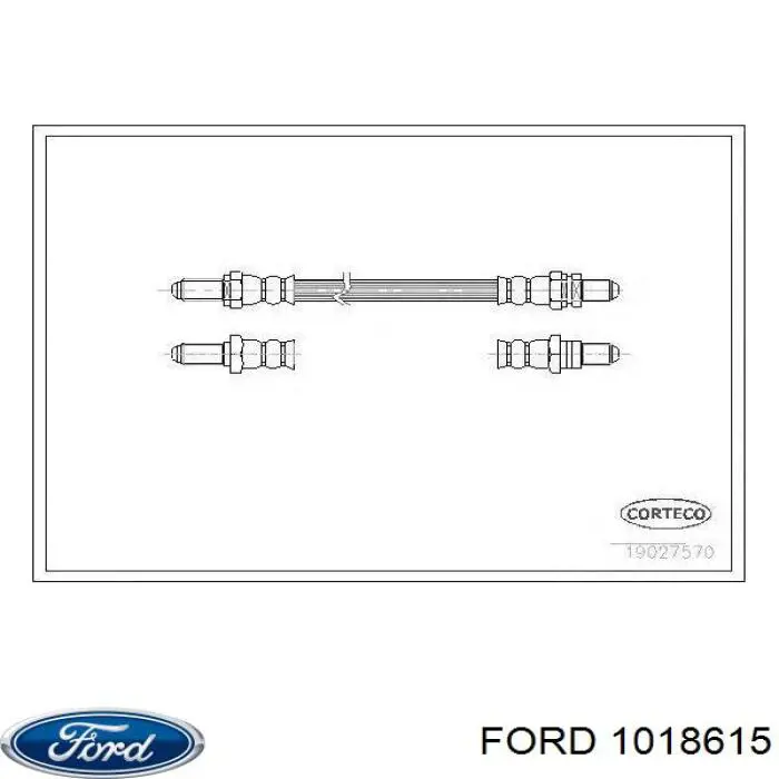 Купить 1018615 Ford Задний тормозной шланг