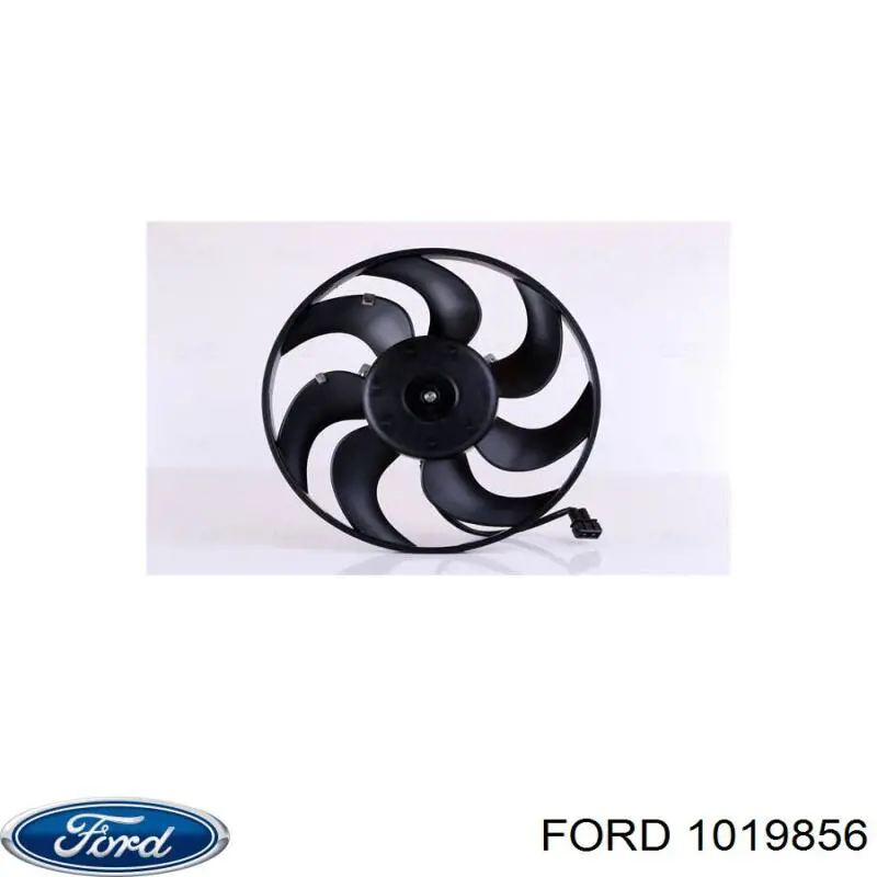 1019856 Ford ventilador elétrico de esfriamento montado (motor + roda de aletas)