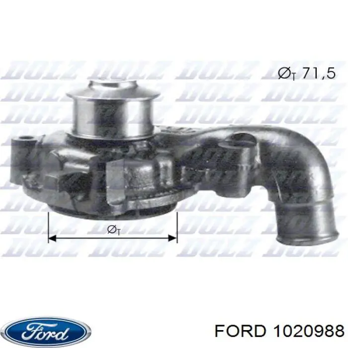 Помпа 1020988 Ford