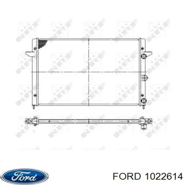 Радиатор охлаждения Ford 1022614