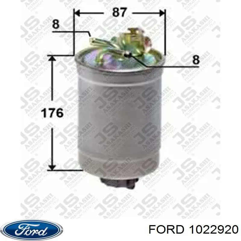 Фильтр топливный Ford 1022920