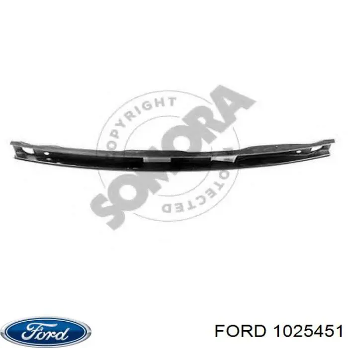 1012927 Ford суппорт радиатора нижний (монтажная панель крепления фар)